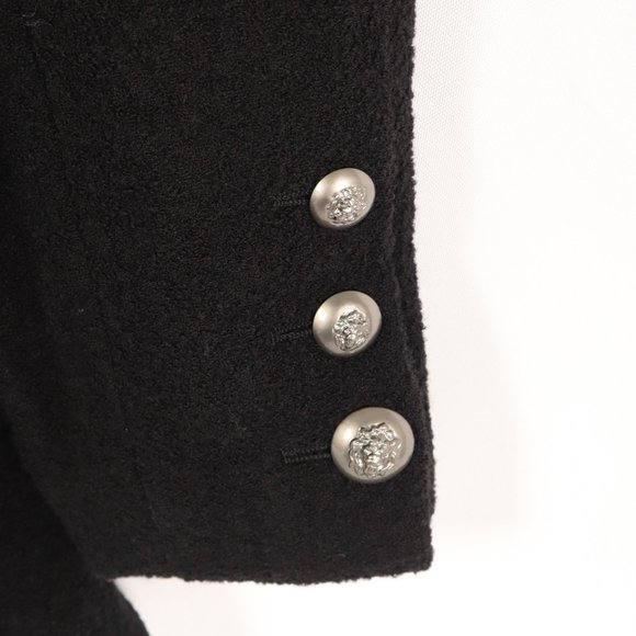 Chanel size 42 Black Wool Silk Lined Jacket - Picture 6 of 11